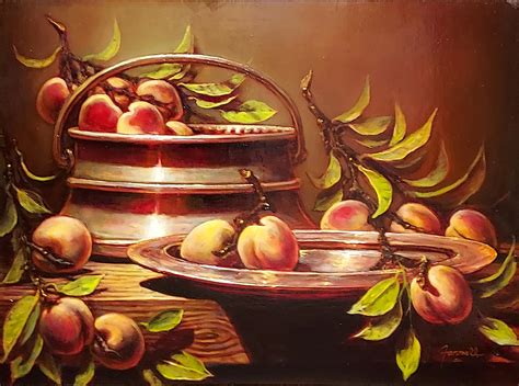  Paean to Peaches -  A Masterful Still Life Overflowing With Abundant Symbolism